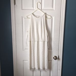 Adrianna Papell Beaded Halter Cocktail Dress (18)